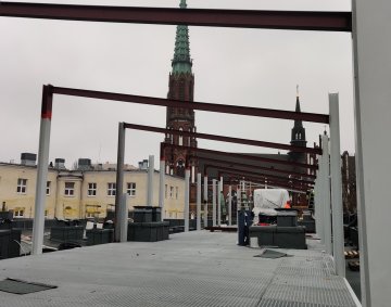 Konstrukcje Pod centrale wentylacyjne Szpital w Warszawie